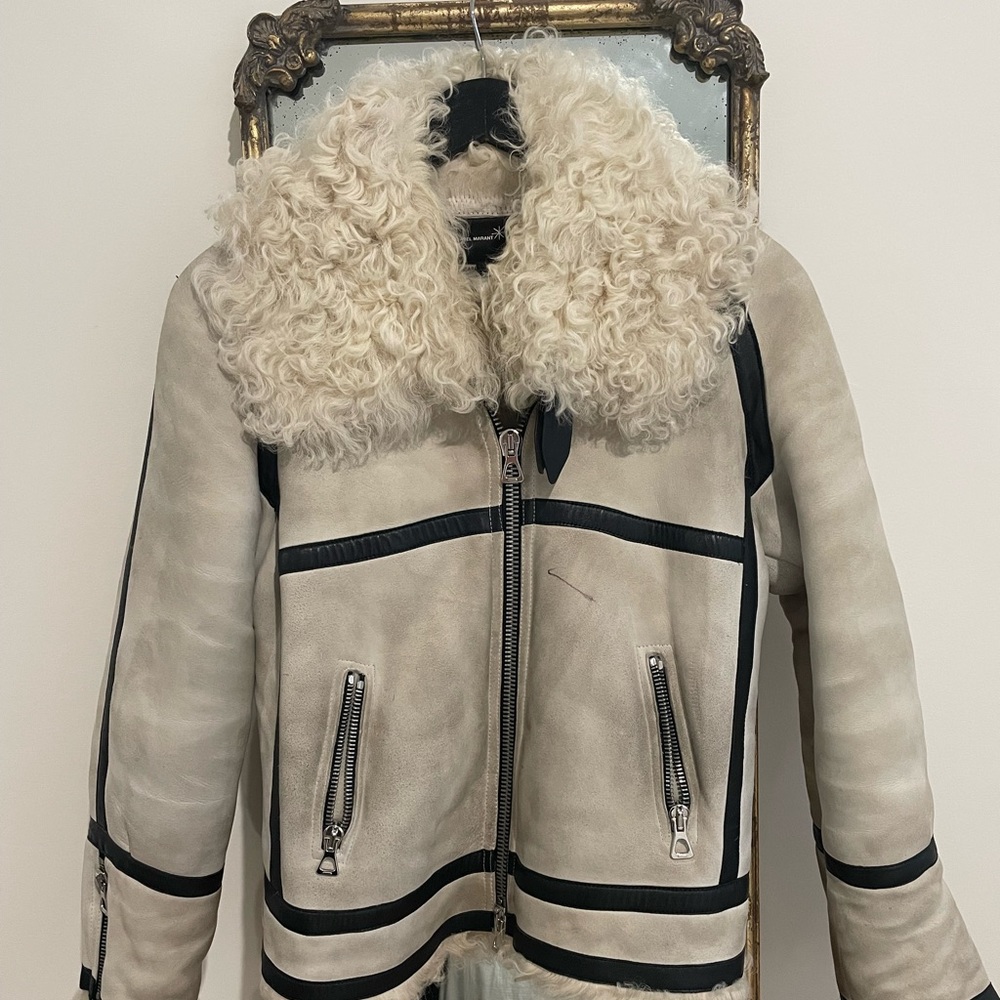 Isabel Marant Micha Suede Shearling 2018 Runway Coat
